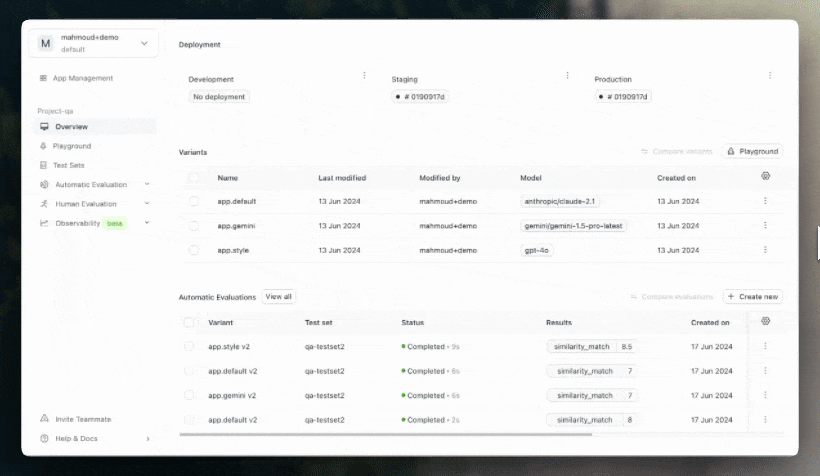 How to find the call to invoke the deployed version of your prompt